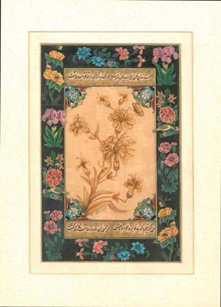 گل و مرغ تک رنگ